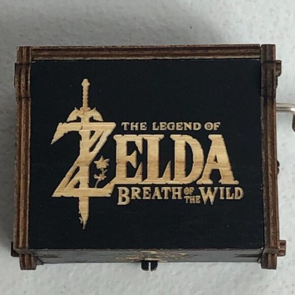 Zelda Breathe Of Wind Hand Crank Music Box Black Gaming Link - Picture 5 of 9